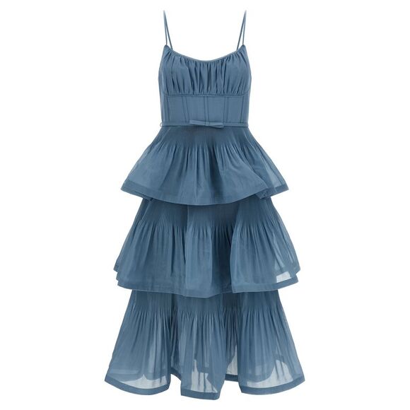 ZIMMERMANN Dresses & Skirts - Zimmermann Women 'Pleated Tiered Midi' Dress
